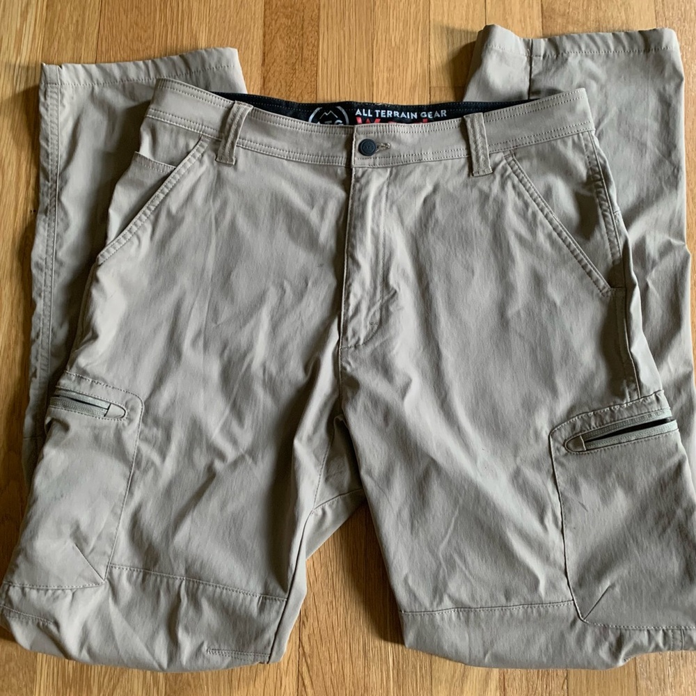 All Terrain Gear Khaki Cargo Pants 34x34